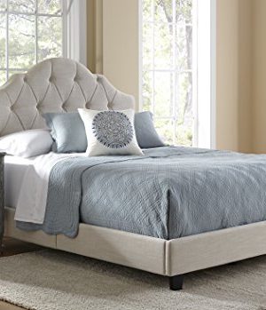 Pulaski Mason All In 1 Fully Upholstery Tuft Saddle Bed Queen 0 300x349