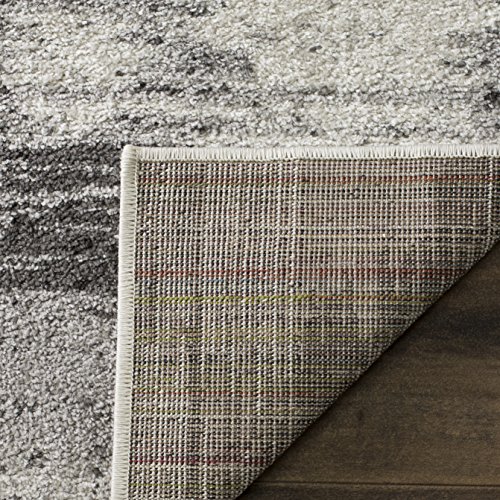 Safavieh Adirondack Collection ADR106P Silver And Charcoal Modern Distressed Area Rug 9 X 12 0 1