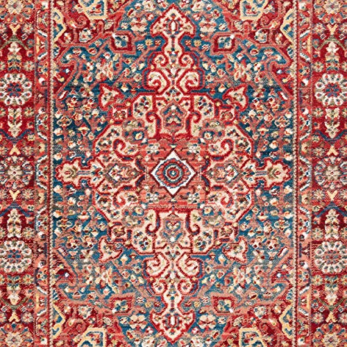 SAFAVIEH Kashan Collection 9' x 12' Blue / Red KSN305A Traditional