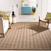 Safavieh Natural Fiber Collection NF115A Herringbone Natural And Beige Seagrass Area Rug 9 X 12 0 100x100