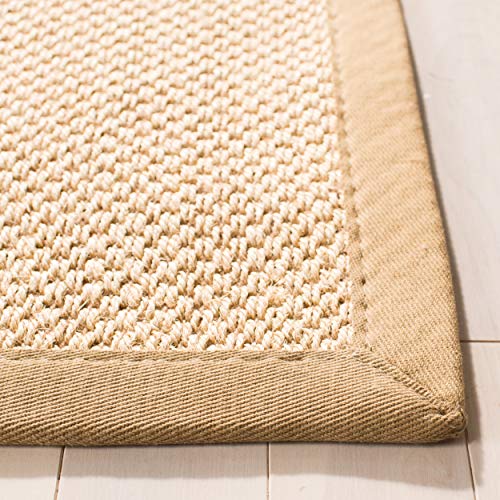 Safavieh Natural Fiber Collection NF141B Tiger Paw Weave Maize And Linen Sisal Area Rug 9 X 12 0 0