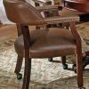 Steve Silver Company Tournament Captains Chair With Casters Brown 0 100x100