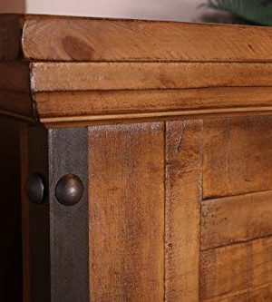 Sunset Trading Rustic City Queen Bed Storage Drawers Natural Oak 0 0 300x333