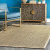 THE RAISE Area Rug Mat Rug Seagrass IndoorOutdoor Area Rug In Natural 9 X 12 9 0 100x100