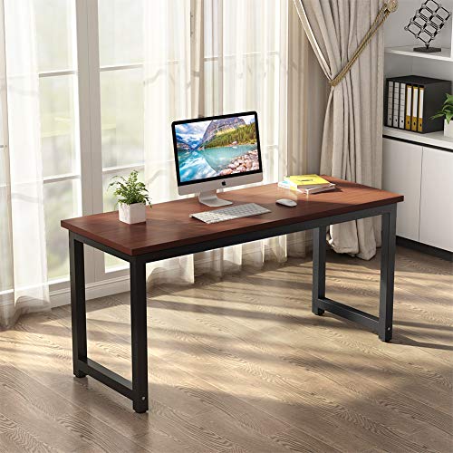 Tribesigns Modern Computer Desk 63 Inches Large Office Desk Computer Table Study Writing Desk For Home Office Solid Farmhouse Goals