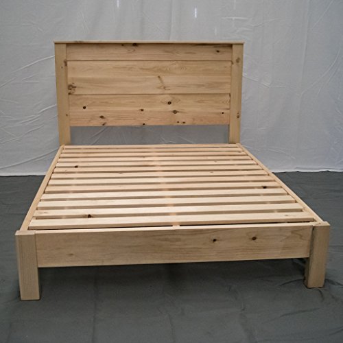 Unfinished Farmhouse Platform Bed W, Reclaimed Wood Platform Bed Frame Queen