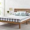 Zinus Alexia 12 Inch Wood Platform Bed With Headboard No Box Spring Needed Wood Slat Support Rustic Pine Finish Queen 0 100x100