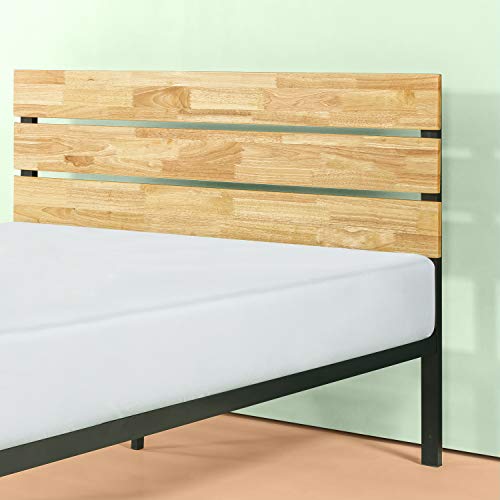 Zinus Paul Metal And Wood Platform Bed With Wood Slat Support King 0 1
