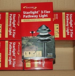 12 Pack Malibu 8301-9202-12 Metal 3 Tier Pathway Pagoda Lights 7 watts Landsc... 