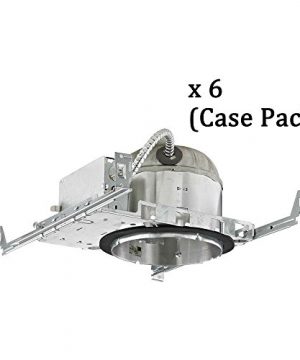 6 Inch New Construction E26 Recessed Shallow Can Light IC Airtight Flat Ceiling Case Pack Of 6 0 300x360