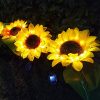 Aconka Flower Solar Lights LED Solar Lights Waterproof Artificial Flower Lamp Create Charming Night Landscape For Outdoor Garden Patio Yard Backyard Decoration Pack Of 2 0 100x100