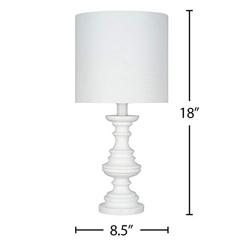 Amazon Brand Ravenna Home Faux Wood Table Lamp Bulb Included 18H White 0 1