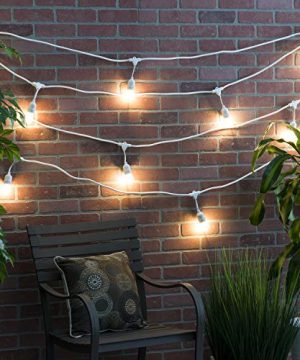 AmazonBasics 48 Foot LED Commercial Grade Outdoor String Lights With 16 Edison Style S14 LED Soft White Bulbs White Cord 0 5 300x360