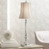 Belardo Traditional Console Table Lamp Clear Crystal Taupe Bell Shade For Living Room Family Bedroom Bedside Vienna Full Spectrum 0 100x100