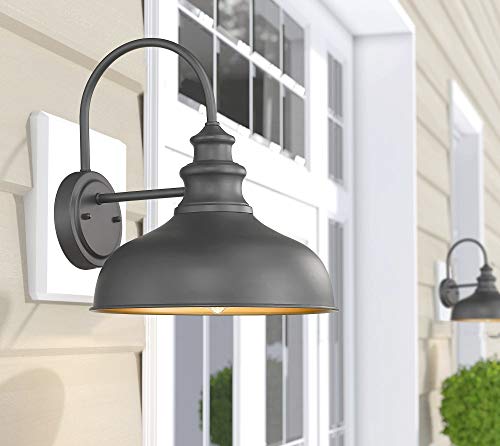 Bestshared Farmhouse Wall Mount Lights, Black Barn Light Outdoor Wall Mount Sconce