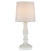 Chloe Table Lamp White By Light Accents White Lamps For Bedrooms Night Stand Lamp For Bedroom Bedside Table Lamp With Fabric Bell Shade Pure White 0 100x100