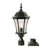 Goalplus Outdoor Post Light Fixture With Pier Mount For Yard 24 12 High Post Lamp Antique Bronze Post Lantern With Clear Seeded Glass IP44 60W E26 1 Pack LM4610 M 0 100x100