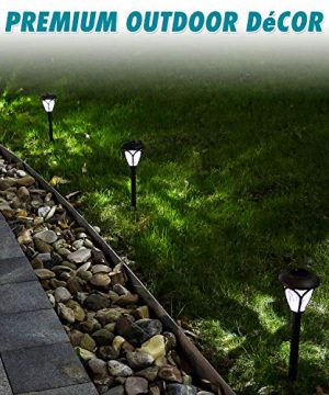 HECARIM Solar Lights Outdoor 10 Pack Solar Pathway Lights Solar Powered Garden Lights Waterproof LED Solar Landscape Lights For Walkway Pathway Lawn Yard And Driveway 0 2 300x360