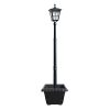 Kemeco ST4311AHP 6 LED Cast Aluminum Solar Lamp Post Light With Planter For Outdoor Landscape Pathway Street Patio Garden Yard 0 100x100