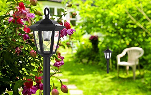 MAGGIFT Hanging Solar Lights Outdoor Hanging Light With Shepherd Hook And Stake Light In Mixing For Pathway Garden Yard Lawn Holiday Decorations Set Of 2 0 1