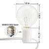 Monkeydg 25FT String Lights G40 Outdoor String Lights Edison Light Bulbs Clear Globe String Lights With 27 Clear Bulbs For IndoorOutdoor Commercial Decoration White Wire 0 100x100
