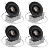 NICKLED 12W 4 Inches LED Gimbal Downlights Directional Adjustable Dimmable LED Retrofit Recessed Lighting Fixture75W Replacement1100Lumens 4Pack Natural White5000K 0 100x100