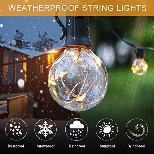 Details about   25FT String Lights LED Edison Bulbs Outdoor Waterproof Auto Patio Gard