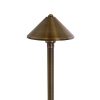 VOLT Conehead 12V Brass Path Light 7 Shade 25 Tall 0 100x100