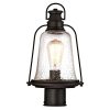 Westinghouse Lighting 6347000 Brynn One Light Outdoor Post Top Fixture Oil Rubbed Bronze Finish With Highlights And Clear Seeded Glass 0 100x100
