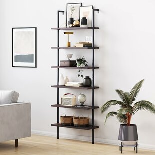 Zachary+85+H+x+30+W+Metal+Ladder+Bookcase