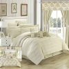 Chic Home Hailee 24 Piece Comforter Complete Bed In A Bag Sheet Set And Window Treatment King Beige 0 100x100