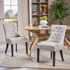 Christopher Knight Home Hayden Fabric Dining Chairs 2 Pcs Set Light Grey 0 100x100
