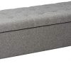Christopher Knight Home Mission Fabric Storage Ottoman Grey 0 100x100