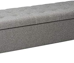 Christopher Knight Home Mission Fabric Storage Ottoman Grey 0 300x257