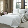 Cozy Line Home Fashions Victorian Medallion Solid White Matelasse Embossed 100 Cotton Bedding Quilt SetReversible Bedspread Coverlet Blantyre White Twin 2 Piece 0 100x100