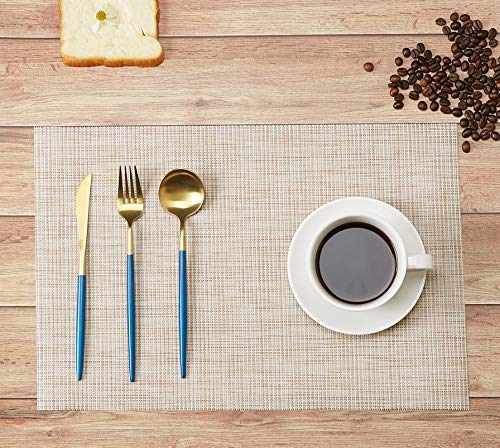 DOLOPL Placemat Placemats Waterproof Beige Placemats Set ...