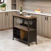 FirsTime Co Chandler Farmhouse Kitchen Cart American Crafted Brown 315 X 12 X 315 70124 0 100x100