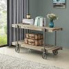 FirsTime Co Oxford Farmhouse Factory Cart Console Table American Crafted Weathered Brown 50 X 215 X 30 70186 0 100x100