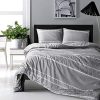 HYPREST Bohemian Twin Duvet Cover Set Lightweight Soft Grey Comforter Cover Set Hotel Quality 0 100x100