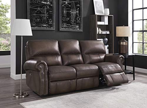 Leather Reclining Sofa And Loveseat Set, Genuine Leather Reclining Sofa And Loveseat Set