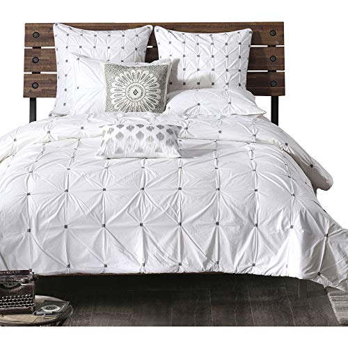 Ink+Ivy Masie King/Cal King Size Bed Comforter Set - White 