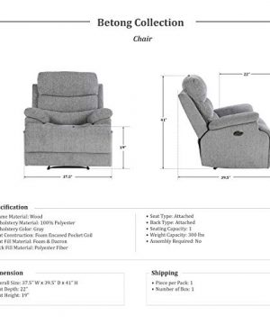 Lexicon Betong 3 Piece Power Sofa Reclining Set Smoke Grey 0 0 300x360