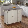 Liberty Off White Kitchen Cart With Stainless Steel Top By Home Styles 0 100x100