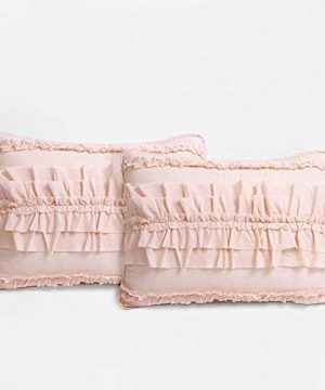 Lush Decor Belle 2 Piece Ruffled Quilt Bedding Set Twin Pink Blush 0 3 300x360
