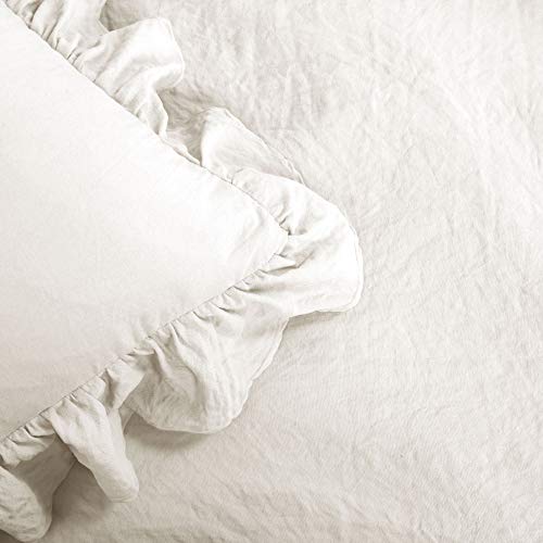 Lush Decor Reyna Comforter White Ruffled 3 Piece Set With Pillow Shams King 0 2