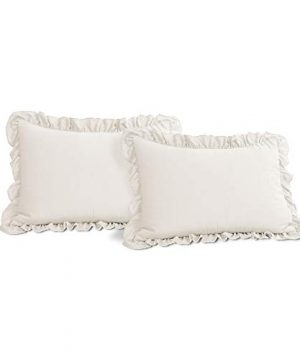 Lush Decor Reyna Comforter White Ruffled 3 Piece Set With Pillow Shams King 0 3 300x360