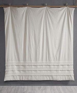 Madison Park Amaya 3 Piece Cotton Seersucker Comforter Set Ivory KingCal King 0 2 300x360