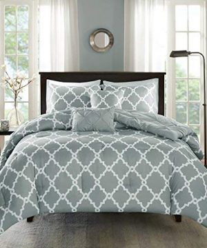 Madison Park Essentials Kasey Comforter Set FullQueen Grey 0 300x360
