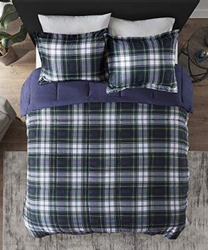 Madison Park Essentials Parkston Down Alternative Comforter Mini Set Full Queen Navy 0 1 300x360