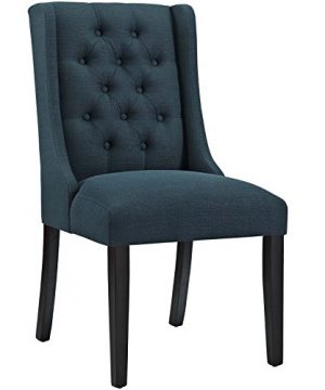 Modway Baronet Modern Tufted Upholstered Fabric Parsons Kitchen And Dining Room Chair In Azure 0 300x360